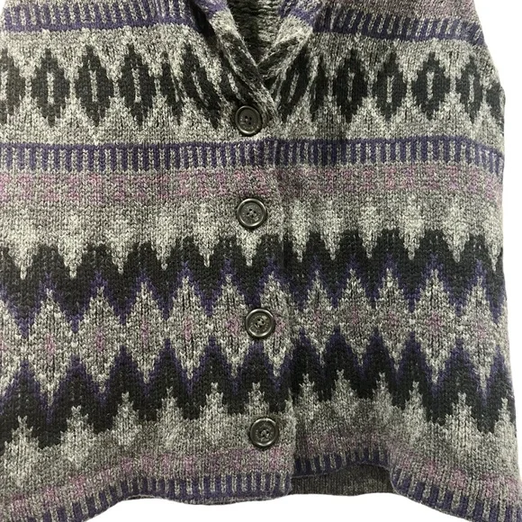 Lauren Ralph Lauren Women’s Lambswool Sweater Vest Shawl Collar Southwes… - Picture 8 of 15